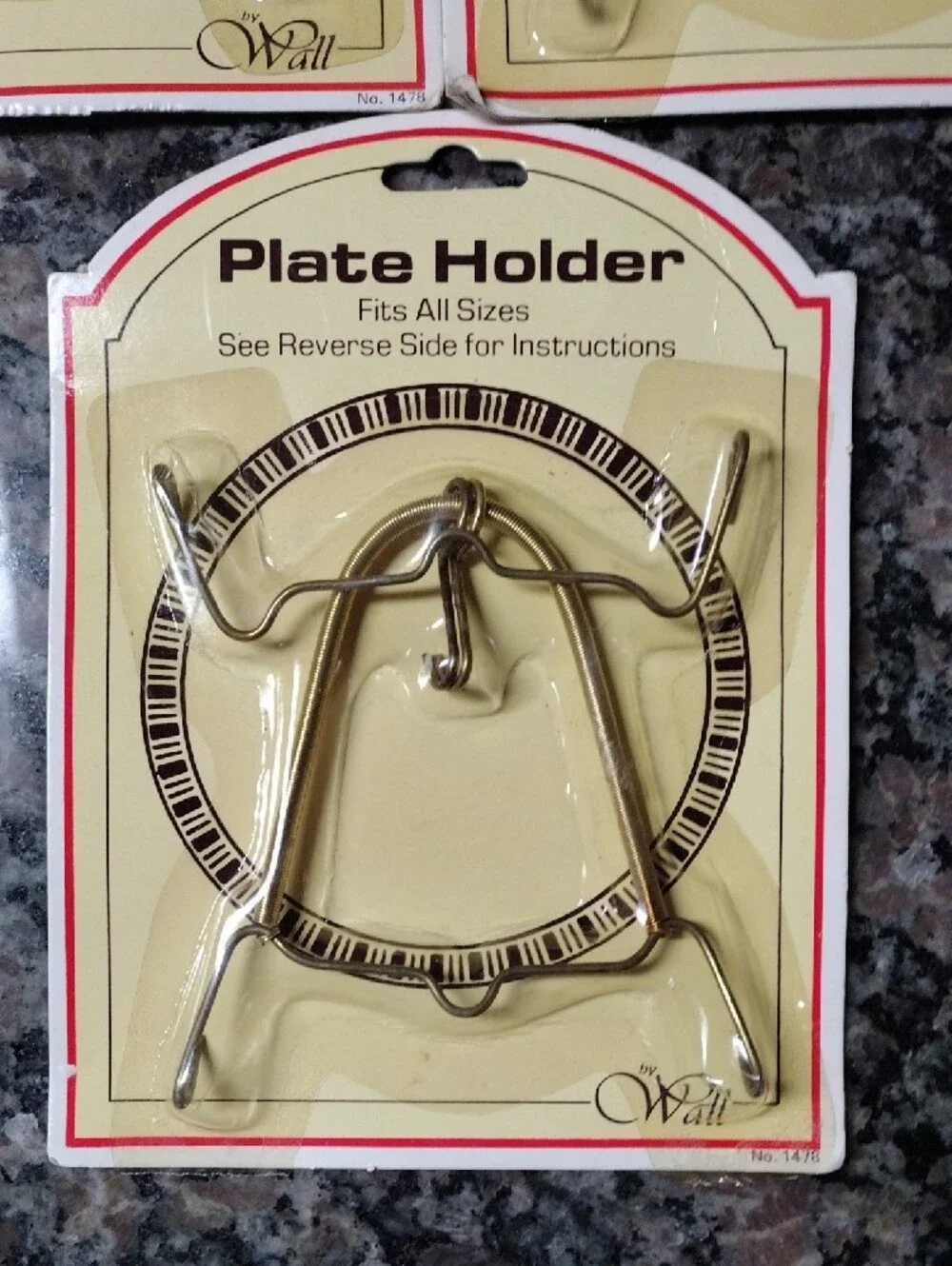 lot of 3 Gold decorative Plate Holder stand new sealed fits all sizes